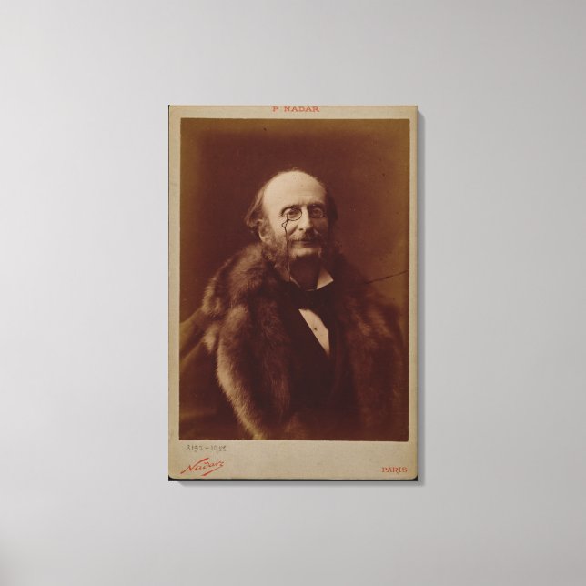 Lienzo Jacques Offenbach (1819-80), compositor alemán, pu (Anverso)