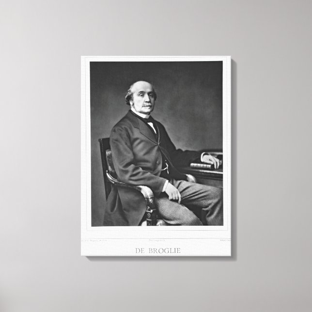 Lienzo Jacques Victor Albert de Broglie (1821-1901), de (Anverso)