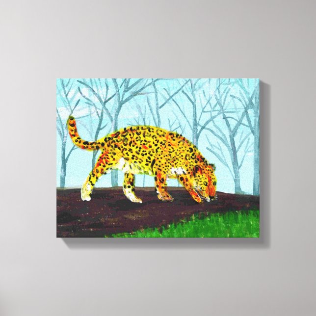 Lienzo Jaguar Big Cat Art (Anverso)