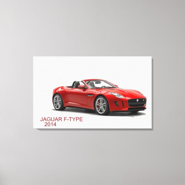 Lienzo Jaguar F-TYPE 2014 (Anverso)