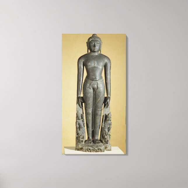 Lienzo Jain Tirthankara, Parsvanatha, Rajasthan, Prat (Anverso)