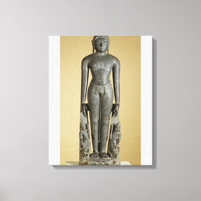 Lienzo Jain Tirthankara, Parsvanatha, Rajasthan, Prat (Anverso)