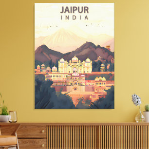 Lienzo Jaipur – La Ciudad Real Rosa de la India