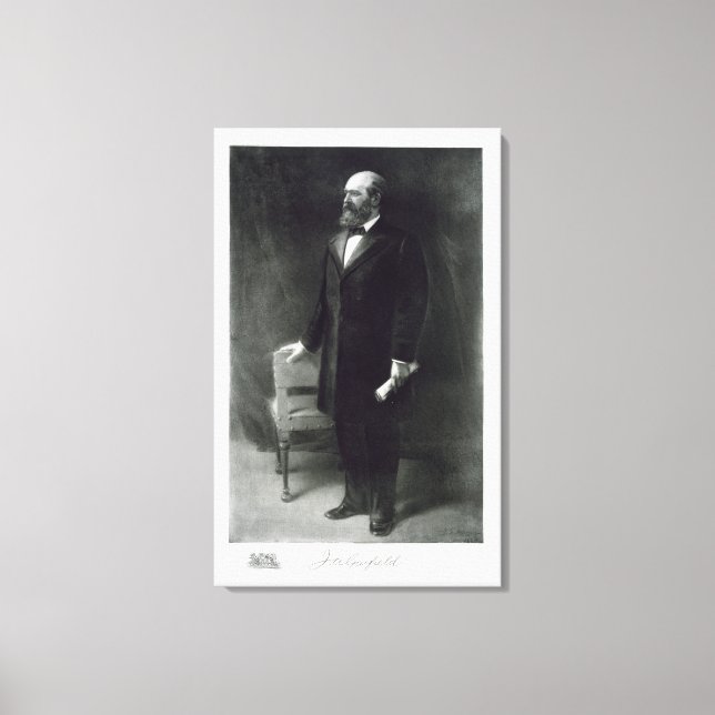 Lienzo James A. Garfield, 20° Presidente del United St. (Anverso)