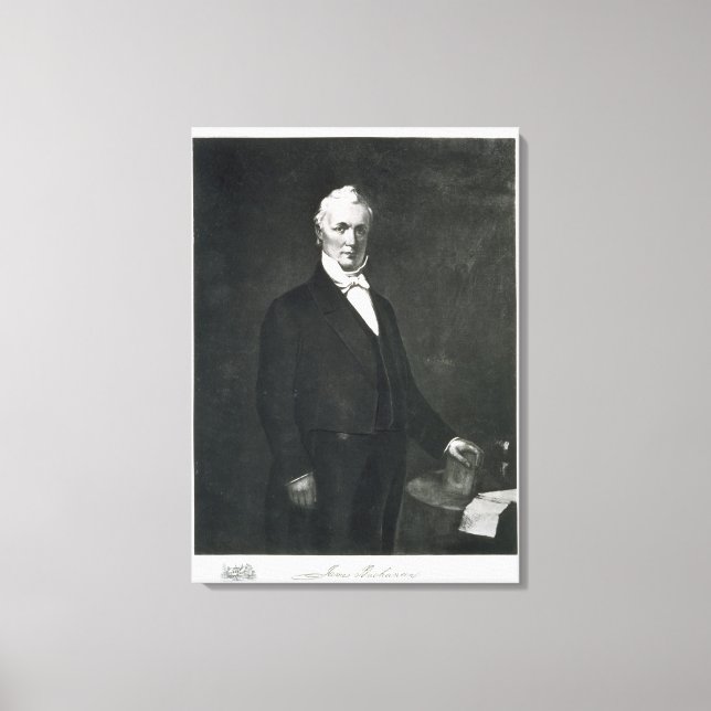 Lienzo James Buchanan, 15° presidente de los Estados Unid (Anverso)