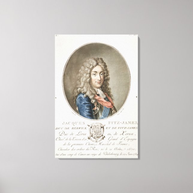 Lienzo James Fitzjames (1670-1733), primer duque de Berwi (Anverso)