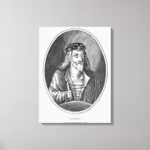Lienzo James I (1394-1437), rey de Escocia, de Johnst
