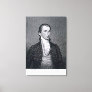 Lienzo James Monroe, grabado por Asher Brown Durand (1796