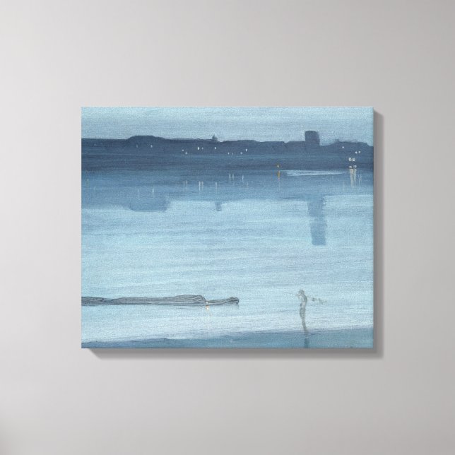 Lienzo James Whistler - Nocturne: Chelsea (Anverso)