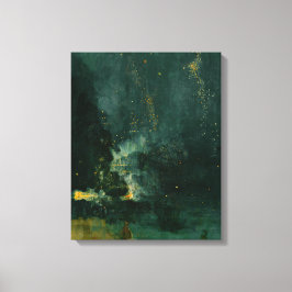 Lienzo James Whistler - Nocturno en negro y oro