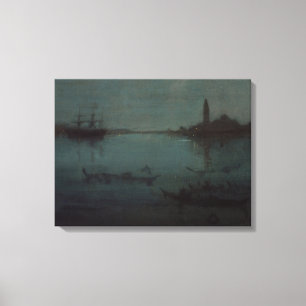 Lienzo James Whistler - Nocturno: La Laguna, Venecia