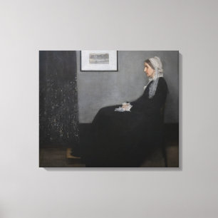Lienzo James Whistler - Retrato de la madre del artista