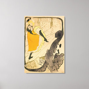 Lienzo Jane Avril de Enrique de Toulouse-Lautrec