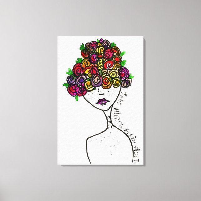 Lienzo Jane se esconde a plena vista (Anverso)