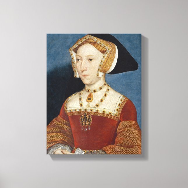 Lienzo Jane Seymour - Hans Holbien the Younger - 1536 (Anverso)