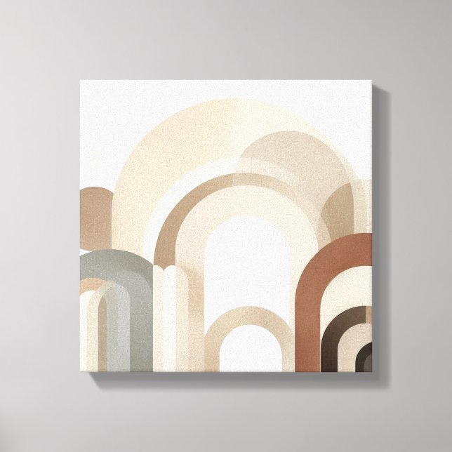 Lienzo Japandi Arch Abstract for Peaceful Spaces (Anverso)
