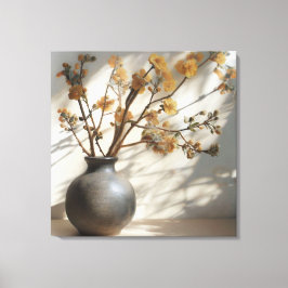 Lienzo Japandi Zen Floral Fusion Vase cerámica