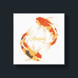 Lienzo Japanese Koi Fish Symbol of Meaning and Purpose<br><div class="desc">A timeless expression of meaning and quiet strength. Inspired by the symbolism of the Japanese koi fish, this artwork reflects the journey of growth, perseverance, and purpose. In Eastern philosophy, koi represent the courage to move forward despite the current — a reminder that every step, challenge, and moment contributes to...</div>
