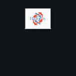 Lienzo Japanese Koi Yin Yang Symbol of Harmony Peaceful<br><div class="desc">Harmony is where strength and calm exist together. Inspired by the graceful movement of koi fish flowing through still waters, this design represents the quiet balance between effort and peace. In Japanese symbolism, koi embody perseverance, transformation, and the natural harmony found in life's currents. Displayed within a space, this artwork...</div>