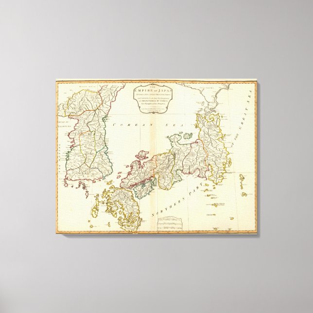 Lienzo Japón, Corea (Anverso)