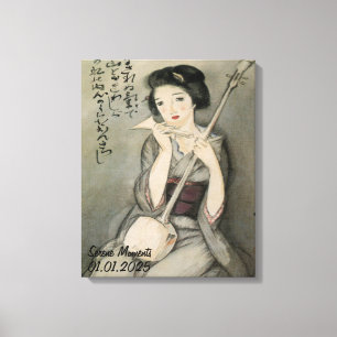 Lienzo Japón Kimono personalizado estético vintage