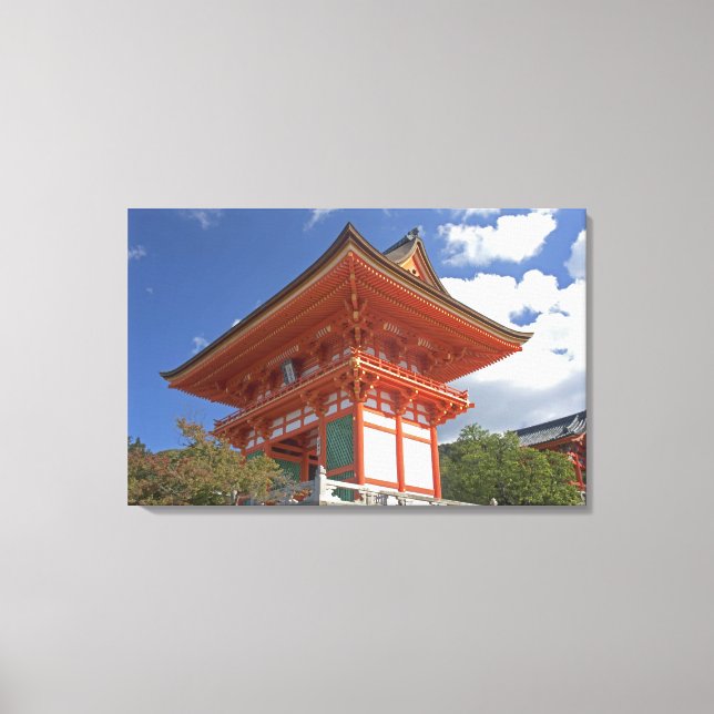 Lienzo Japón, Kioto, la Puerta del Templo en llamas (Anverso)