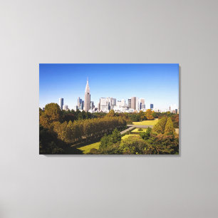 Lienzo Japón. Tokio. Panorama del distrito de Shinjuku y