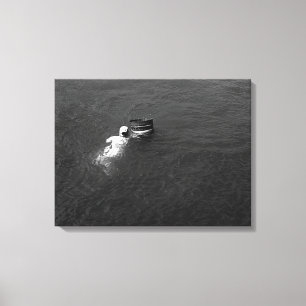 Lienzo Japón vintage Mie Mikimoto Pearl Island buceador