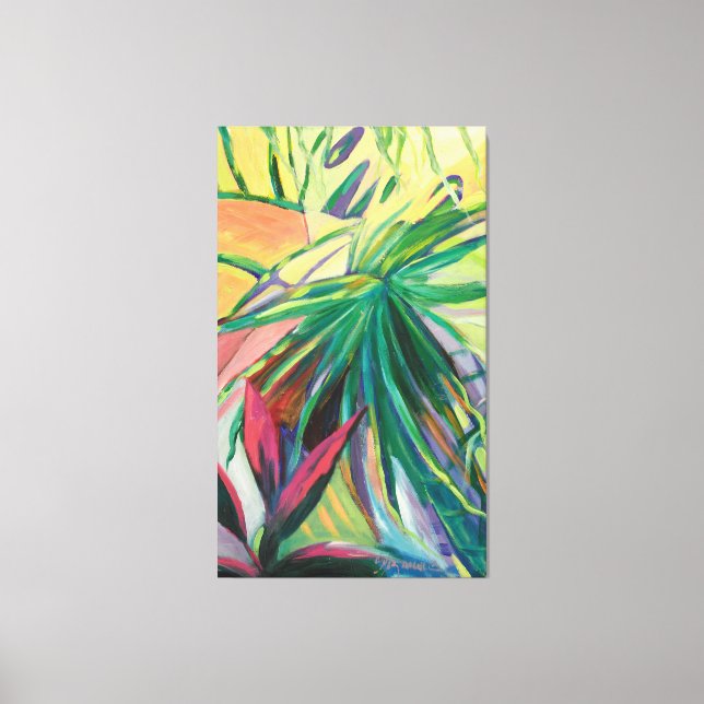 Lienzo Jardin Abstracto I (Anverso)