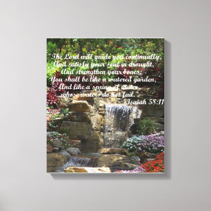 Lienzo Jardín acuático