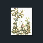 Lienzo Jardín asiático con mujeres y animales<br><div class="desc">Un bonito jardín de estilo asiático con varios animales y vigilado por una mujer atenta. La escena evoca los pensamientos del Jardín del Edén,  con una serpiente deslizándose en primer plano. ¡Un regalo perfecto para la persona de su vida que viaja bien por el mundo!</div>