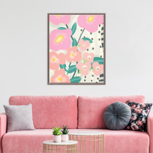 Lienzo Jardín caprichoso Muro floral moderno