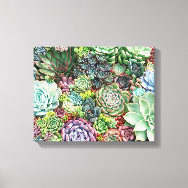 Lienzo Jardín colorido y exitoso (Anverso)