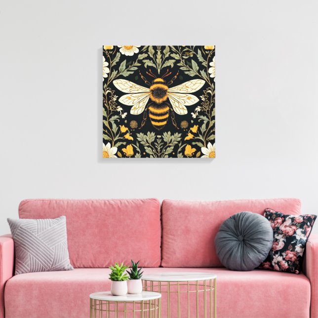 Lienzo Jardín de abejas vintage (Insitu (Sala de estar))