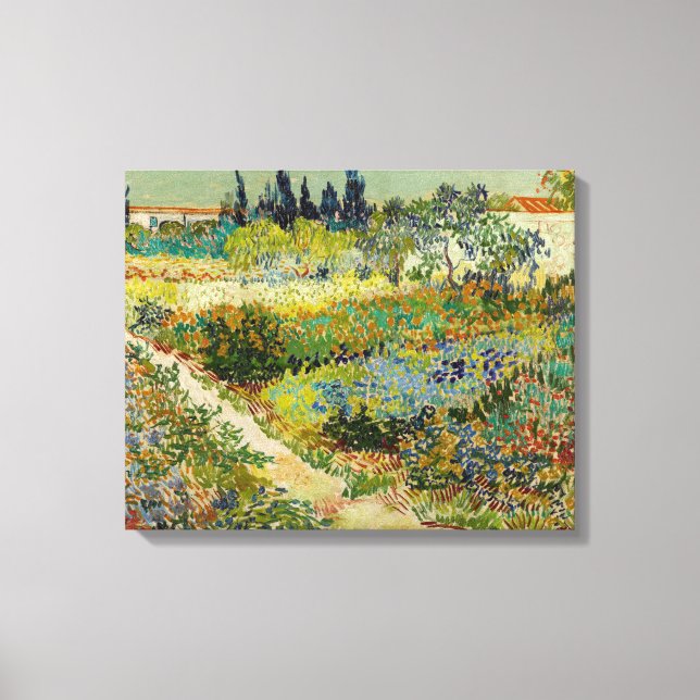 Lienzo Jardín de Arles | Vincent van Gogh (Anverso)