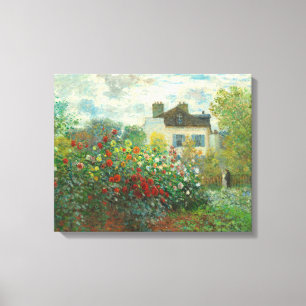 Lienzo Jardín de artistas de Monet en Argenteuil Pintura