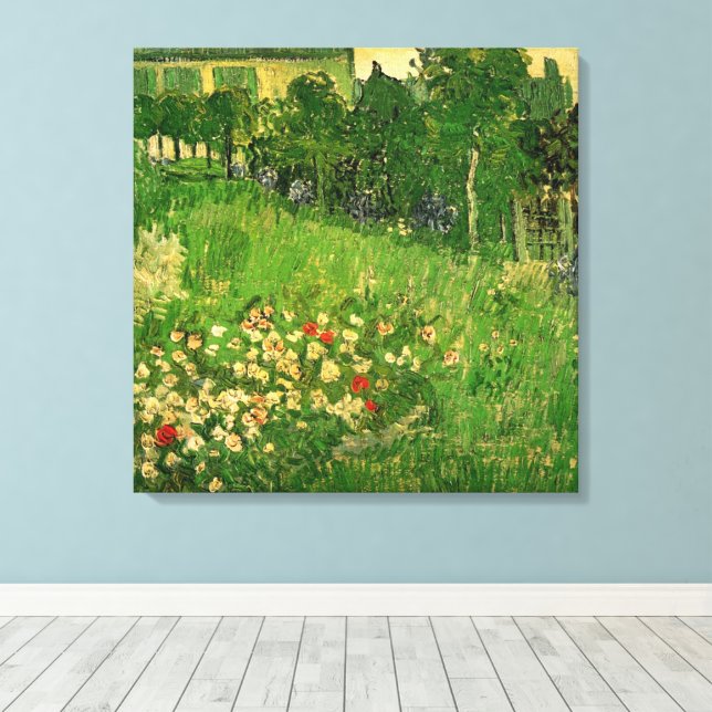 Lienzo Jardín de Daubigny por Vincent van Gogh, Le Jardin (Insitu (piso de madera))