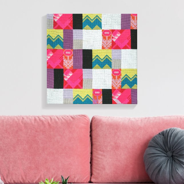 Lienzo Jardín de flores Dada | Sophie Taeuber-Arp | (Insitu (Sala de estar))