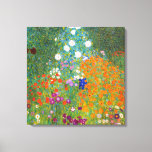 Lienzo Jardín de flores | Gustav Klimt<br><div class="desc">Jardín de flores (1905-1907) del artista austriaco Gustav Klimt. La pintura original de arte fino es un óleo sobre lienzo que presenta un paisaje abstracto de flores coloridas. Utilice las herramientas de diseño para agregar texto personalizado o personalizar la imagen.</div>