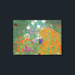 Lienzo Jardín de flores por Gustav Klimt<br><div class="desc">Hermosa pintura colorida de un jardín de flores de Gustav Klimt. Las asombrosas variaciones de colores y hermosas flores encajan en muchos tipos de productos maravillosos e ideas de regalo.</div>