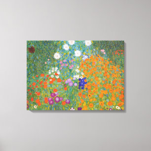 Lienzo Jardín de flores por Gustav Klimt