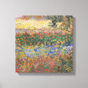 Lienzo Jardín de flores - Vincent van Gogh