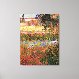 Lienzo Jardín de flores, Vincent van Gogh.