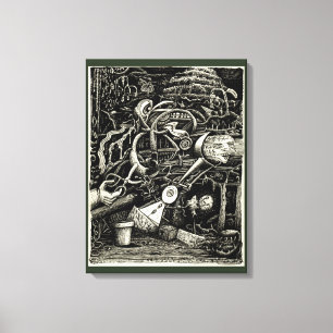 Lienzo Jardín de la locura