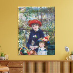 Lienzo Jardín de las hermanas Renoir con estilo Cottageco