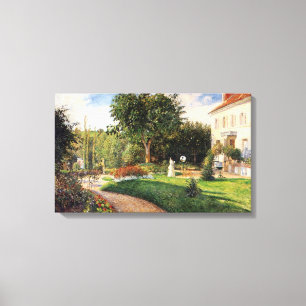 Lienzo Jardín de Les Mathurins en Pontoise de Pissarro