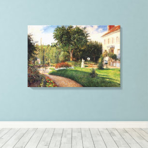 Lienzo Jardín de Les Mathurins en Pontoise de Pissarro