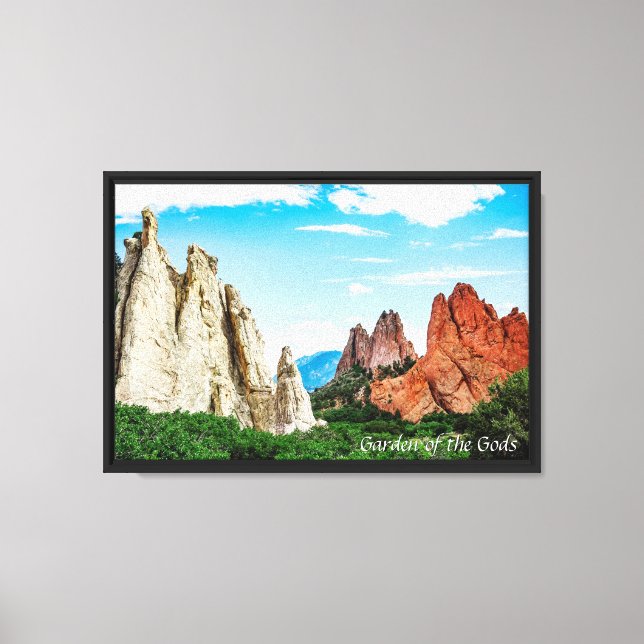 Lienzo Jardín de los Dioses de Colorado (Anverso)