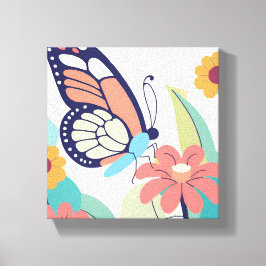 Lienzo Jardín de Mariposas
