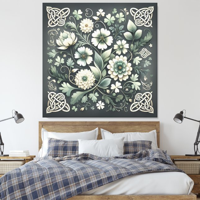Lienzo Jardín de Nudos de Trébol Susurrante (Insitu(Dormitorio))